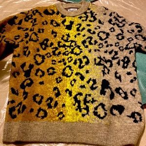 Leopard print sweater